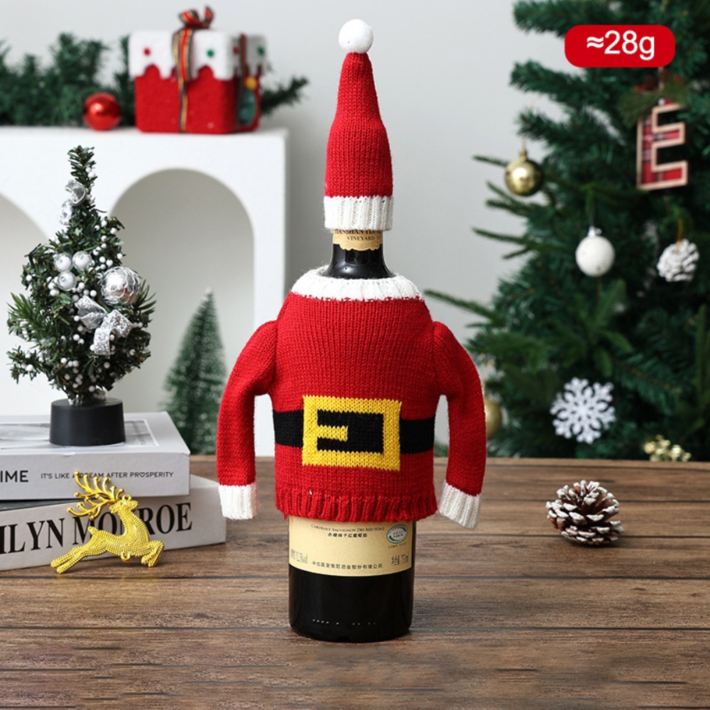 Wine Beer Hat - Elk Wine Bottle Cover Snowflake with