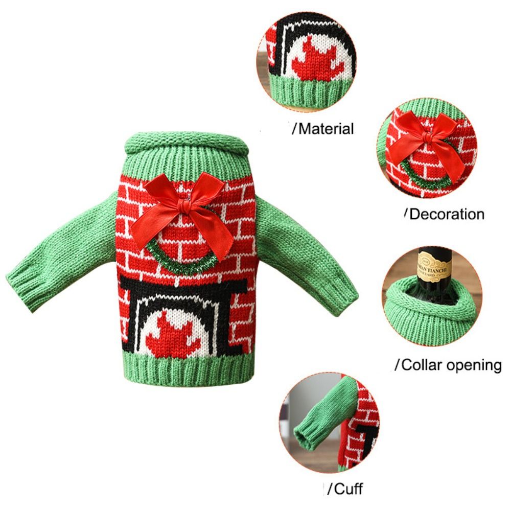 Elk Wine Bottle Cover Snowflak - Wine Beer Hat ulasan dan harga