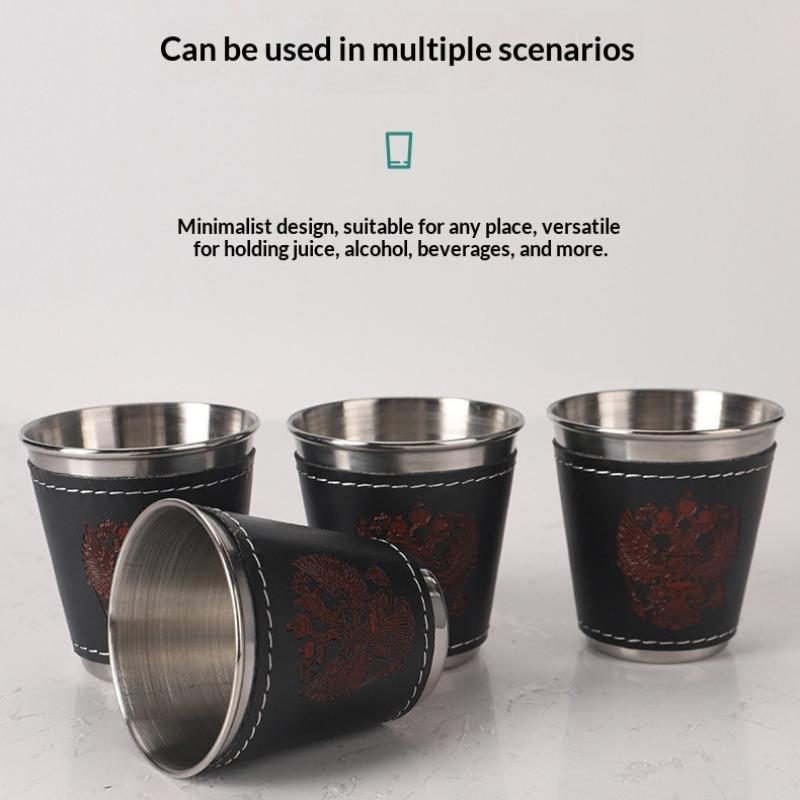 4Pcs/Set Outdoor Travel Cups S - Whisky Beer And Wine ulasan dan harga