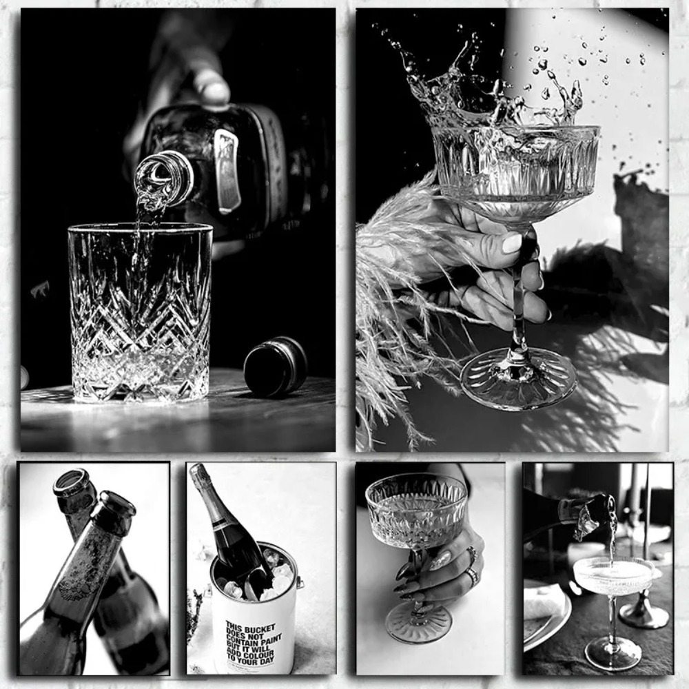Black and white bar champagne  - Whisky Beer And Wine ulasan dan harga