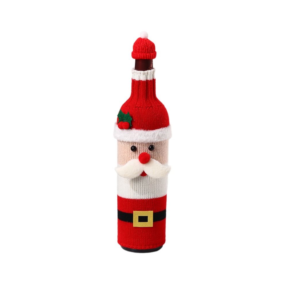 Knitted Wine Bottle Cover with - Wine Beer Hat ulasan dan harga