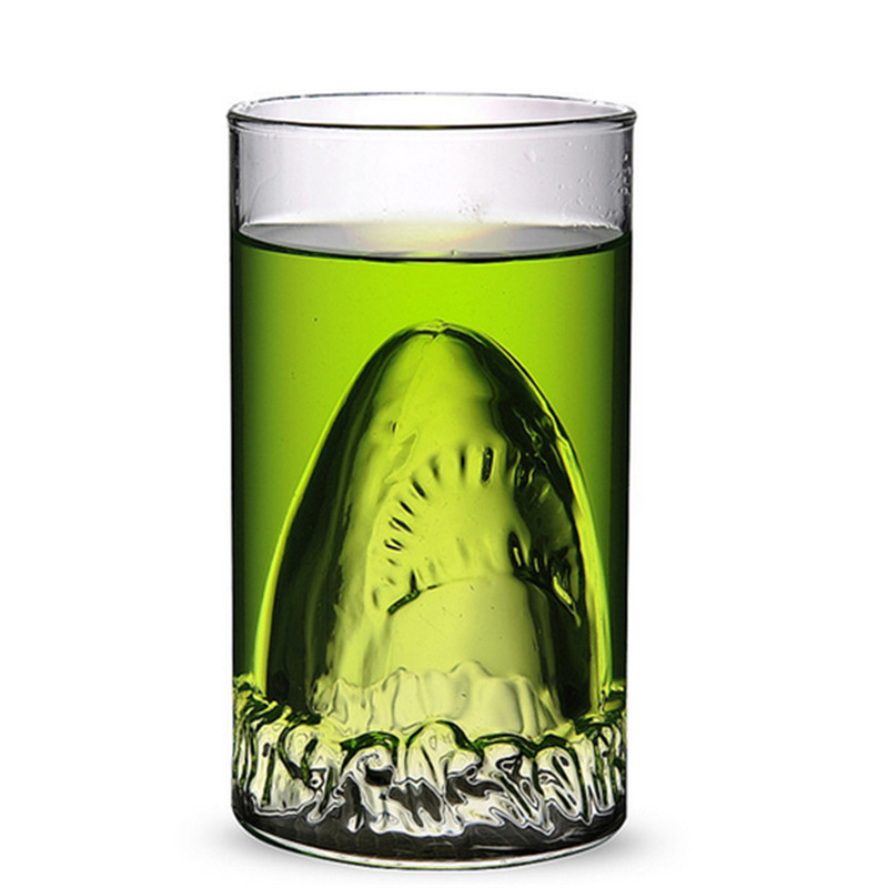 300ml Shark Drinking Double Gl - Whisky Beer And Wine ulasan dan harga