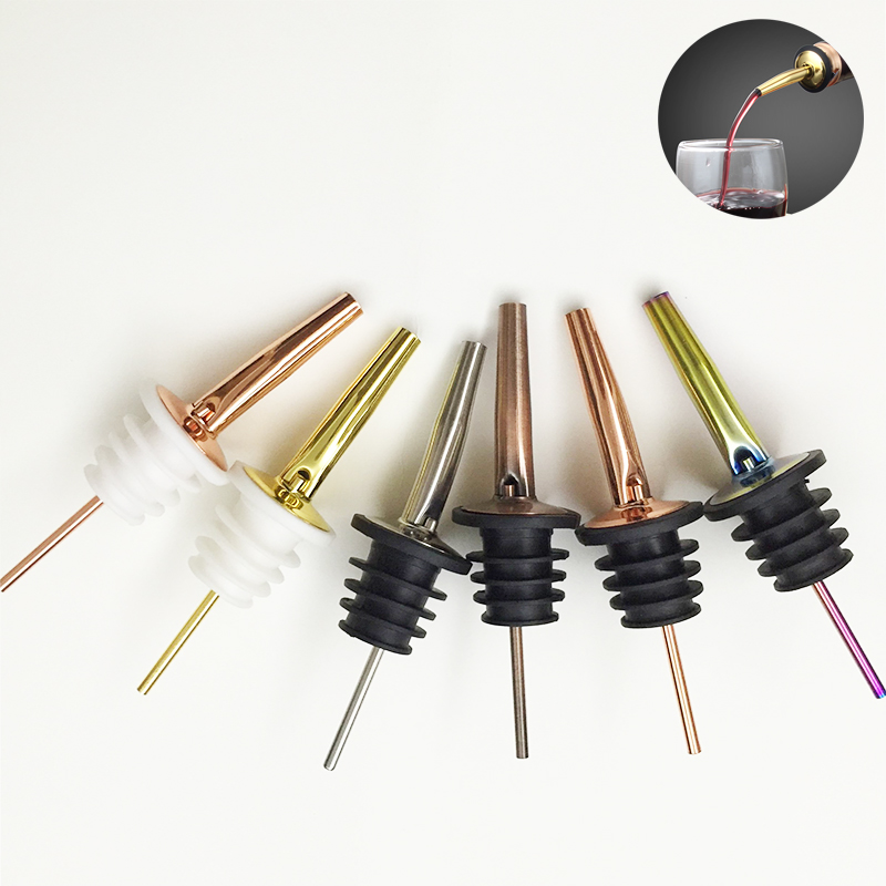 4Pcs Black/Rose Gold/Silver Li - Wine Aerator Pour ulasan dan harga