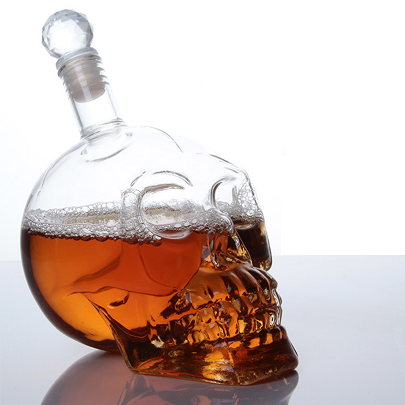 Creative Skull Head Decanter C - Whisky Beer And Wine ulasan dan harga
