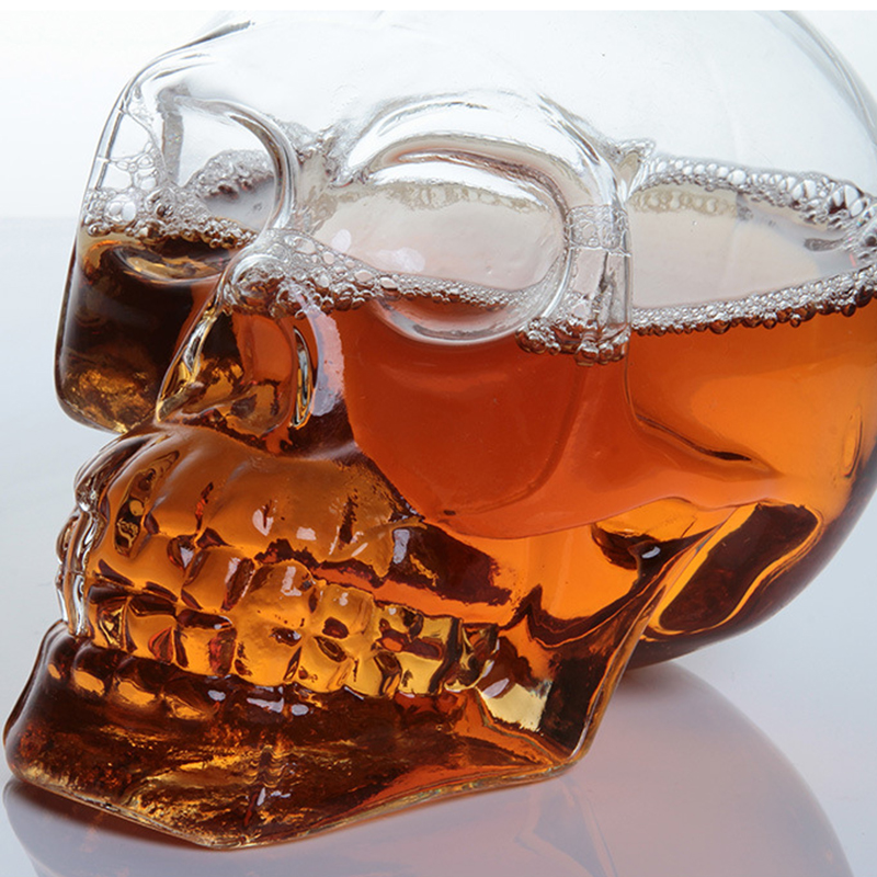 Creative Skull Head Decanter C - Whisky Beer And Wine ulasan dan harga