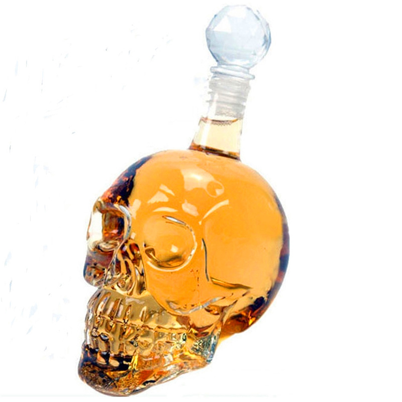Creative Skull Head Decanter C - Whisky Beer And Wine ulasan dan harga