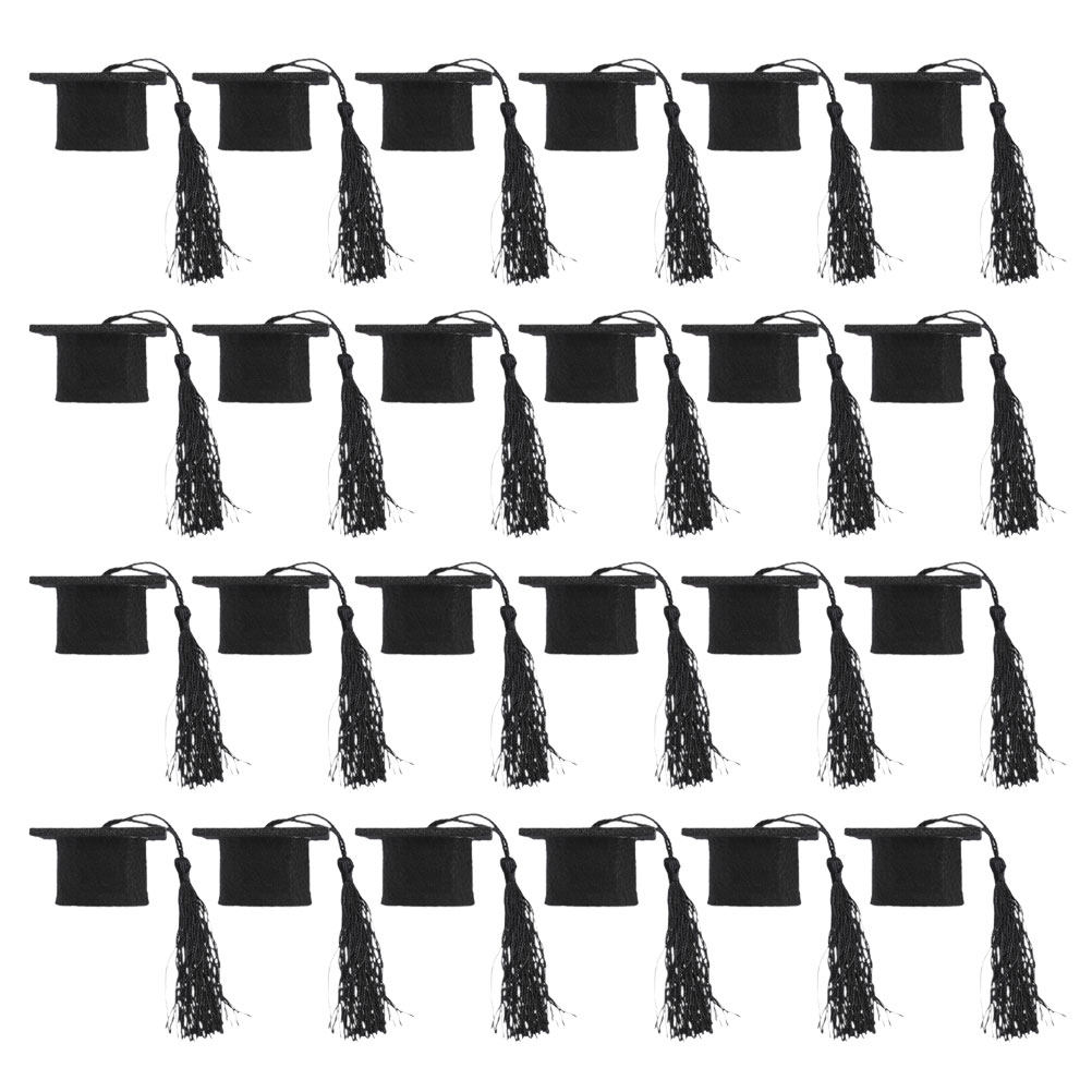 24Pcs Mini Graduation Cap Topp - Wine Beer Hat ulasan dan harga