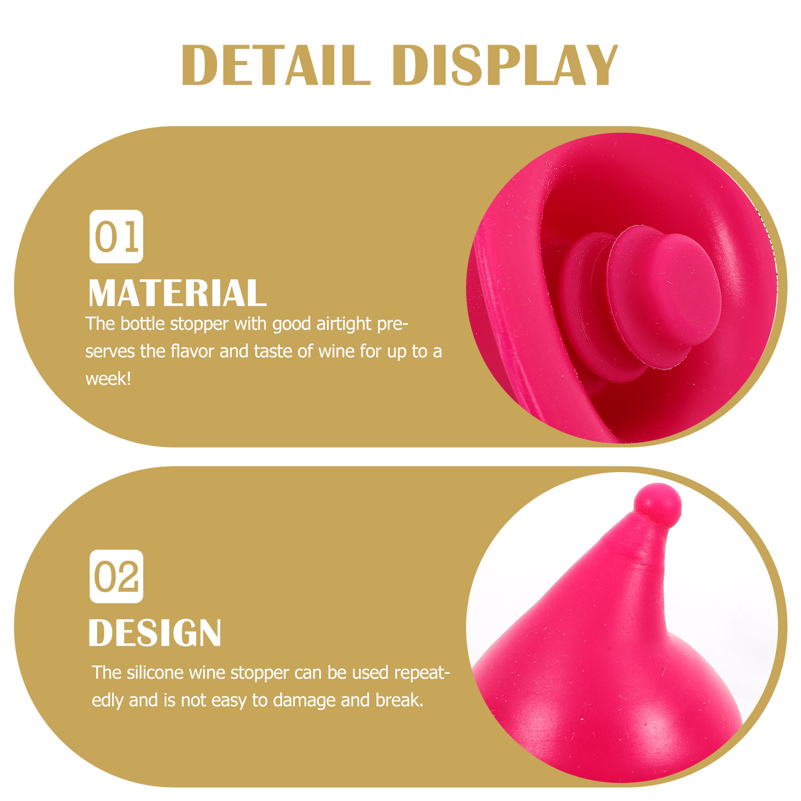 4Pcs Silicone Wine Bottle Stop - Wine Beer Hat ulasan dan harga