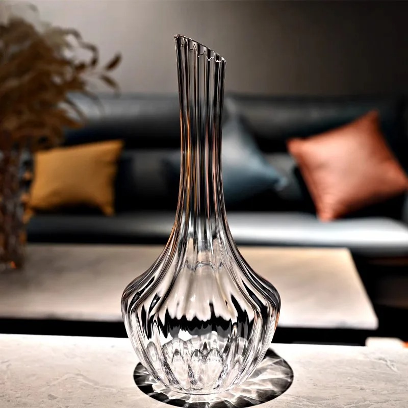 Elegant European Fluted Crysta - Wine Aerator Pour ulasan dan harga