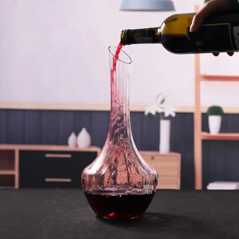Elegant European Fluted Crysta - Wine Aerator Pour ulasan dan harga