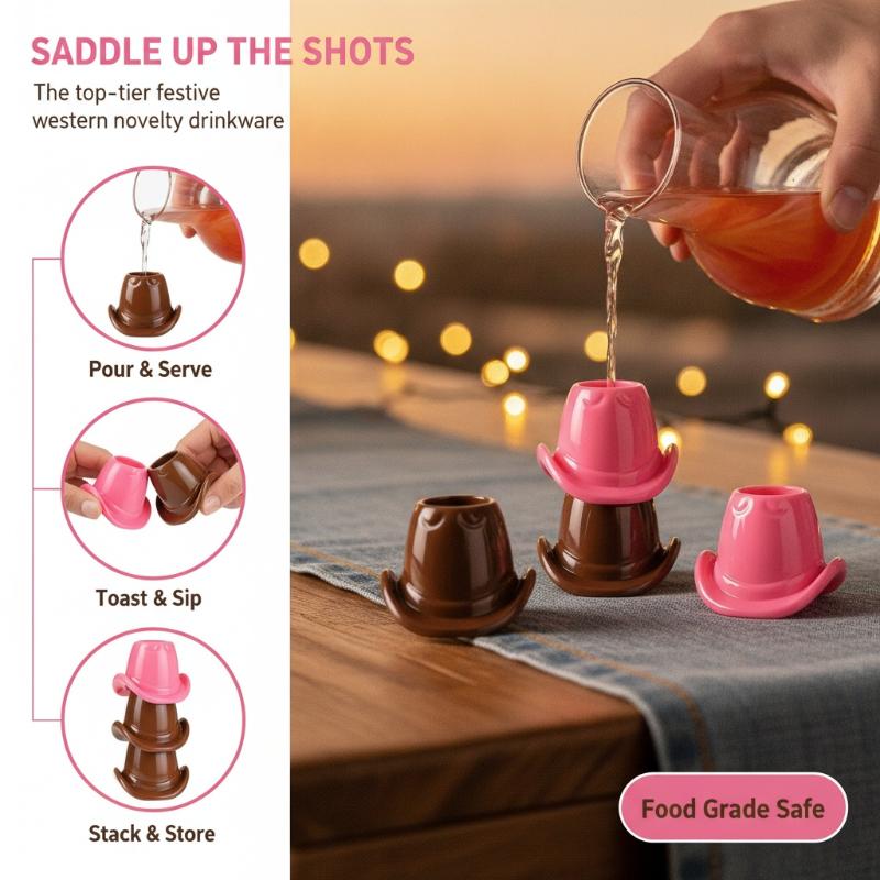 Unbreakable Cowboy Hat Shaped  - Wine Beer Hat ulasan dan harga